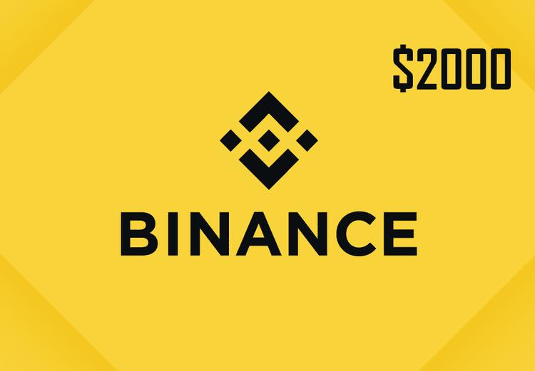 Binance هدية بطاقة (USDT) $2000