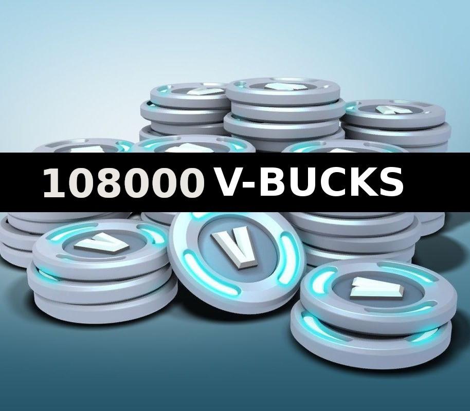 Fortnite - 108000 V-Bucks ايبك قيمز حساب