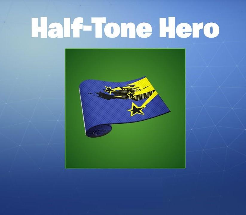 Fortnite - Half Tone Hero Wrap DLC بي سي ايبك قيمز كود رقمي