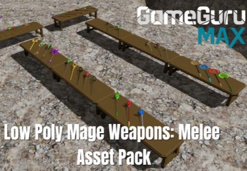 GameGuru MAX - Low Poly Asset Pack - Mage Weapons: Melee DLC بي سي ستيم كود رقمي