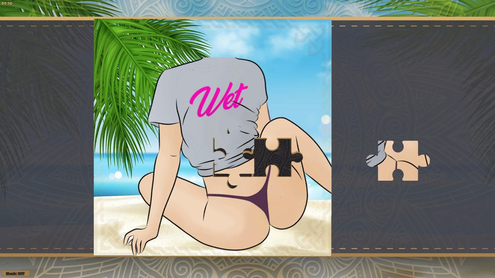Screen Shot image 2 LineArt Jigsaw Puzzle - Erotica Summer ستيم كود رقمي