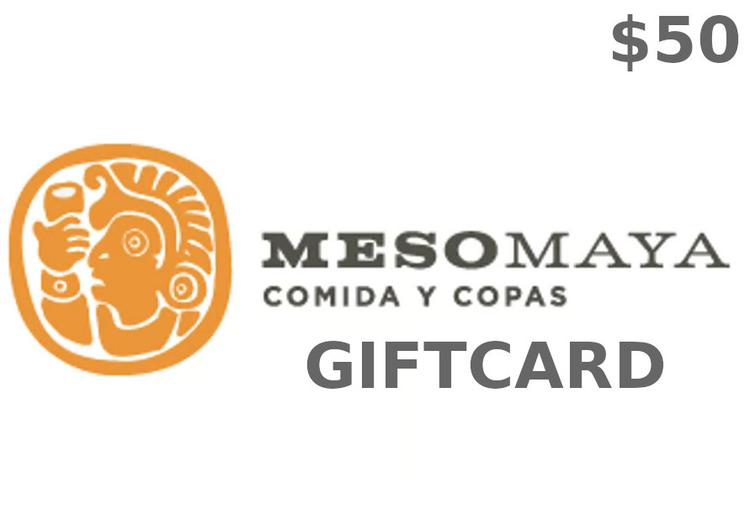 Meso Maya Restaurant $50 هدية بطاقة امريكي