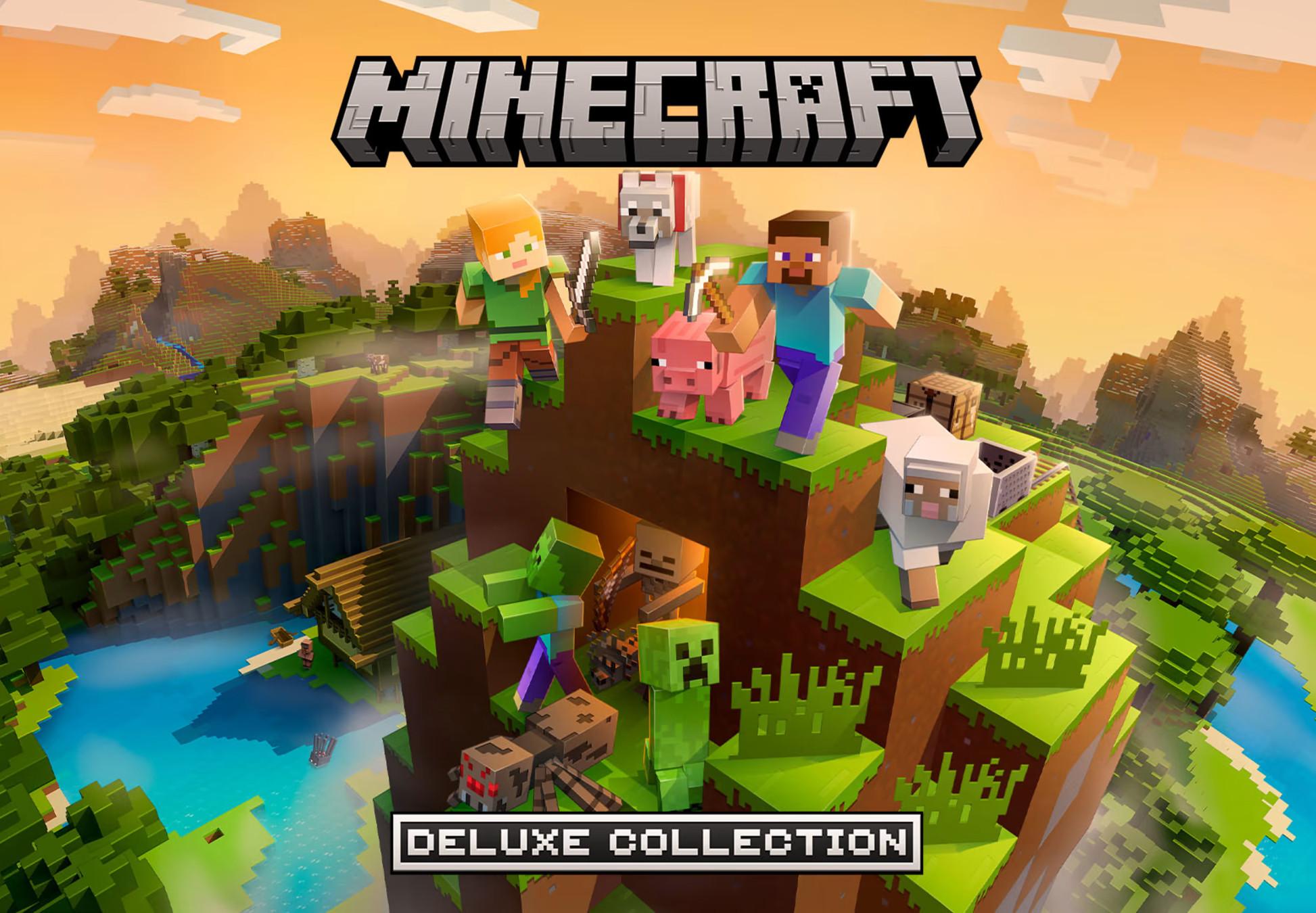 Minecraft ديلوكس Collection With Java & Bedrock اصدار For بي سي بريطاني ويندوز 10 كود رقمي