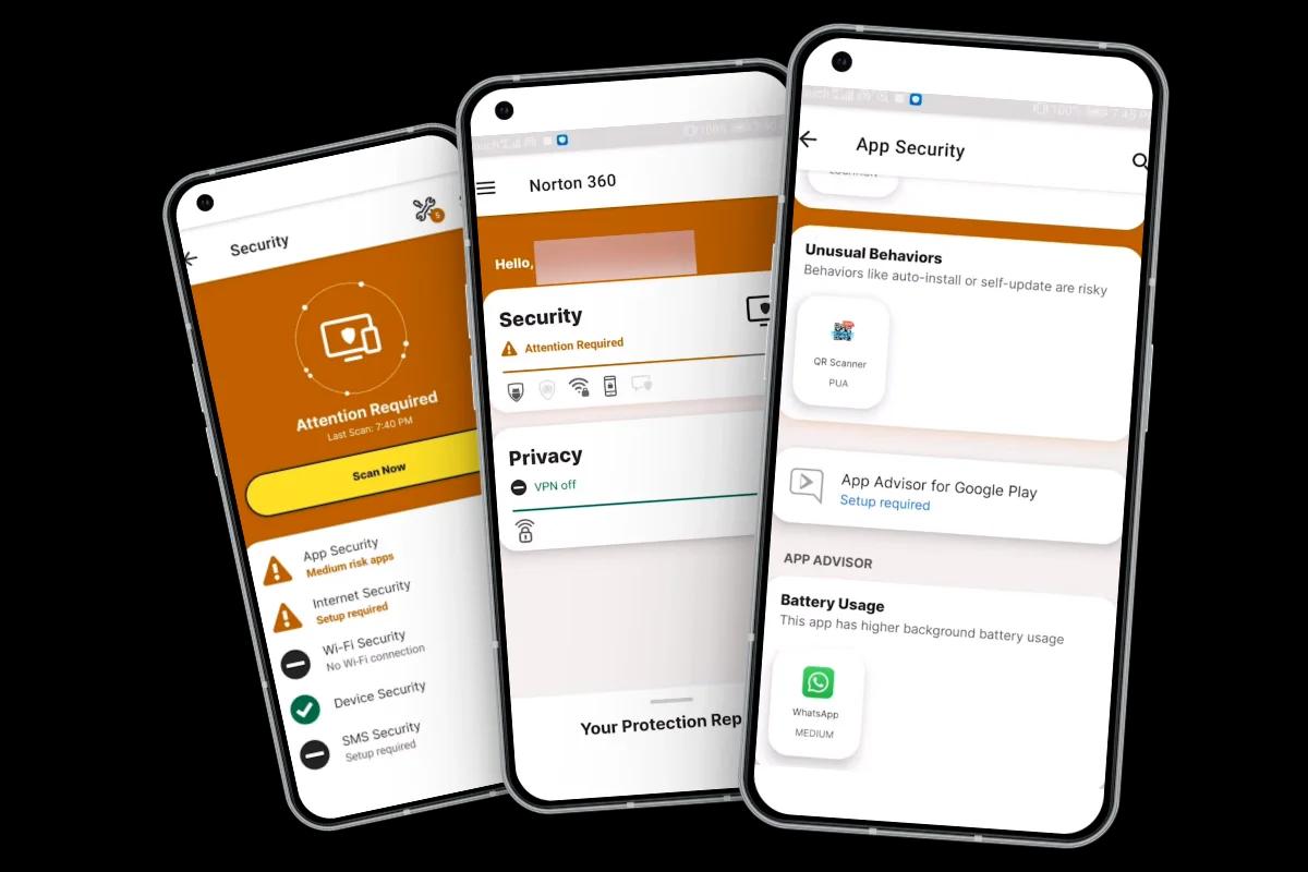 Screen Shot image 0 Norton 360 2024 Mobile Security For Android اوروبي مفتاح (1 سنه / 1 جهاز)