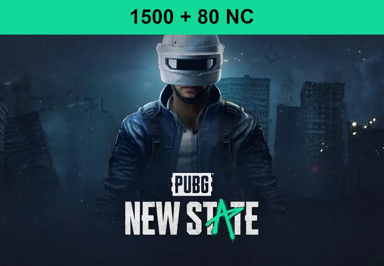 PUBG: NEW STATE - 1500 + 80 NC كود رقمي