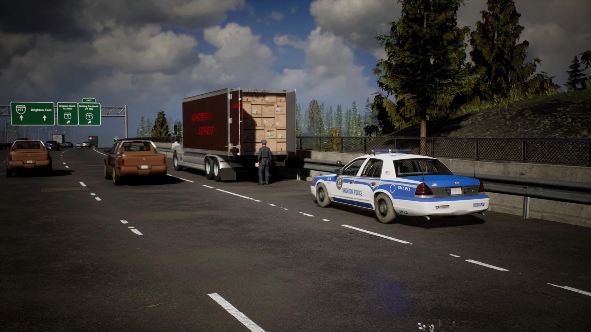 Screen Shot image 4 Police Simulator: Patrol Officers: Highway Patrol Expansion DLC اوروبي بي سي ستيم كود رقمي
