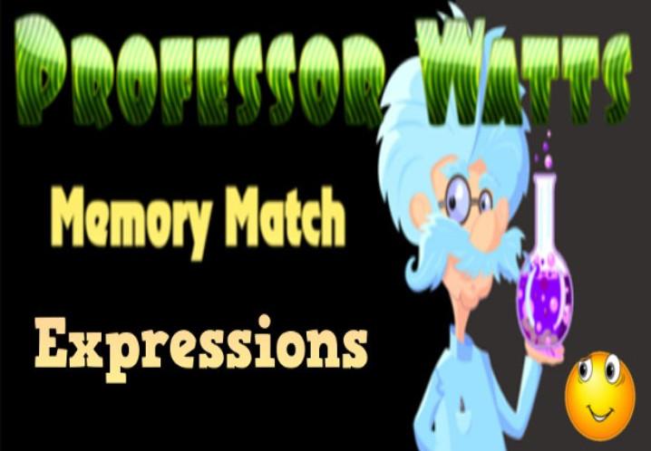 Professor Watts Memory Match: Expressions ستيم كود رقمي