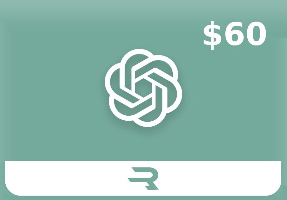 Rewarble ChatGPT $60 هدية بطاقة