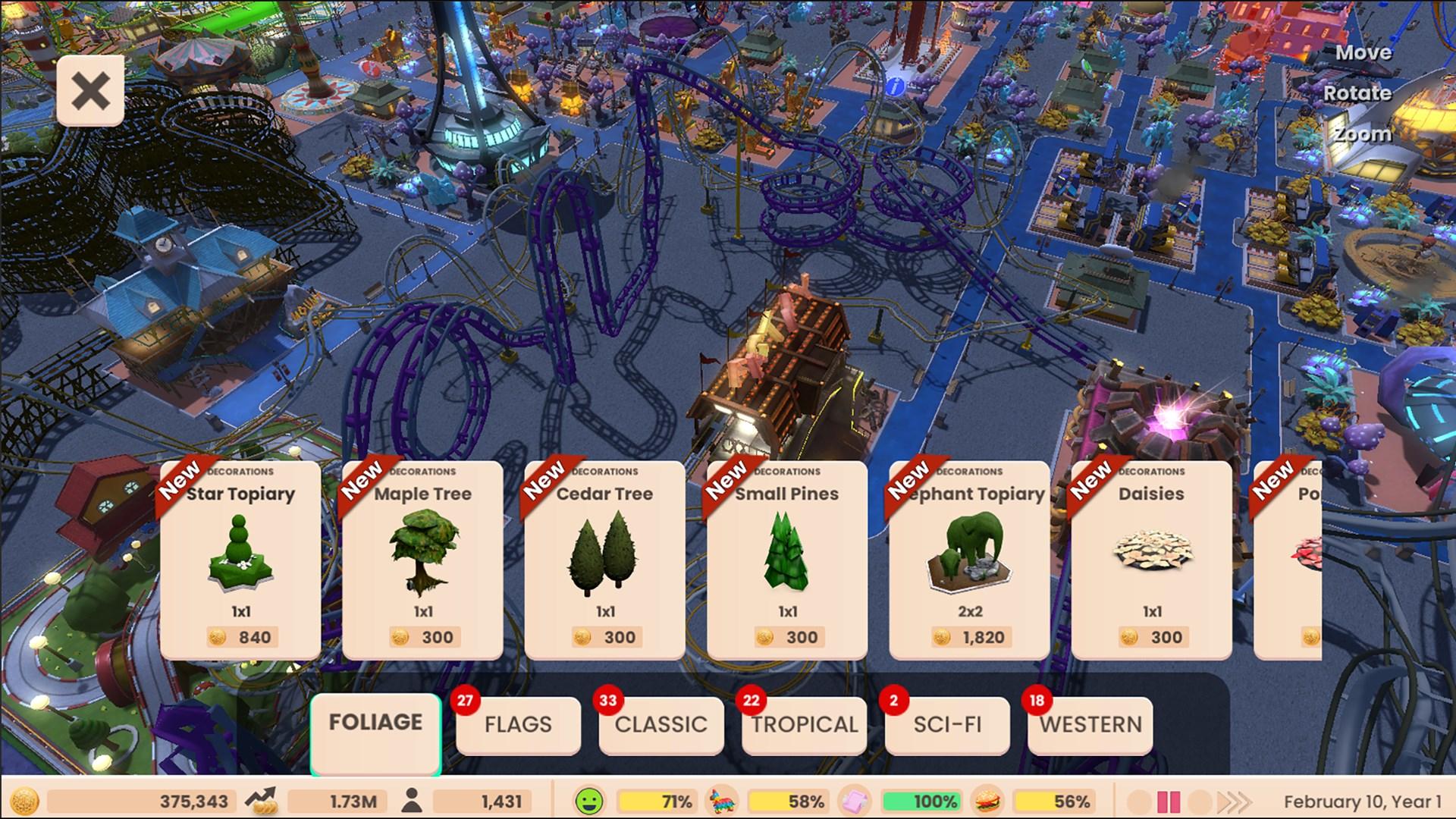 Screen Shot image 2 RollerCoaster Tycoon Adventures اصدار الديلوكس امريكي اكسبوكس 1 / إكس بوكس سيريس X|S كود رقمي
