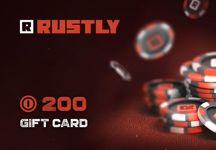 Rustly 200 Coin هدية بطاقة