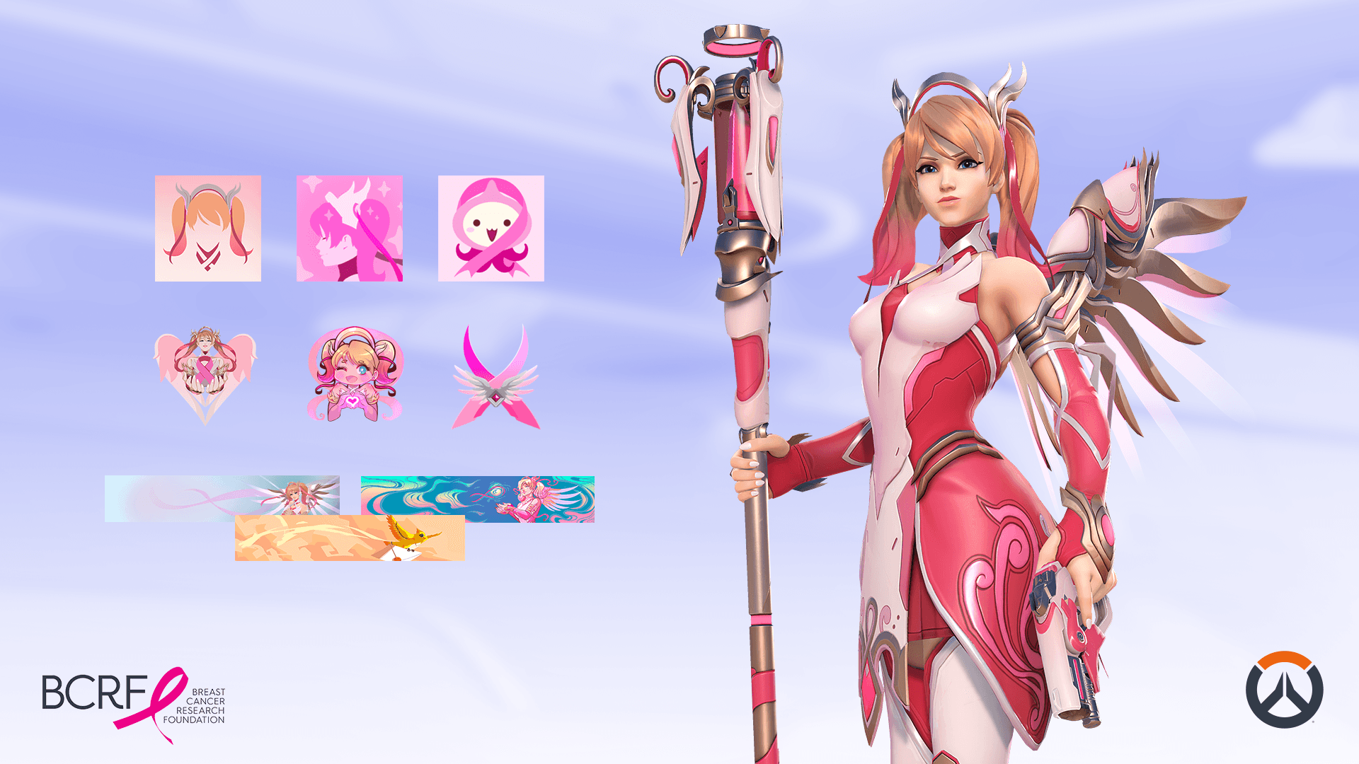 Screen Shot image 0 Overwatch 2 - Rose Gold Mercy حزمة DLC امريكي اكسبوكس 1 / إكس بوكس سيريس X|S كود رقمي