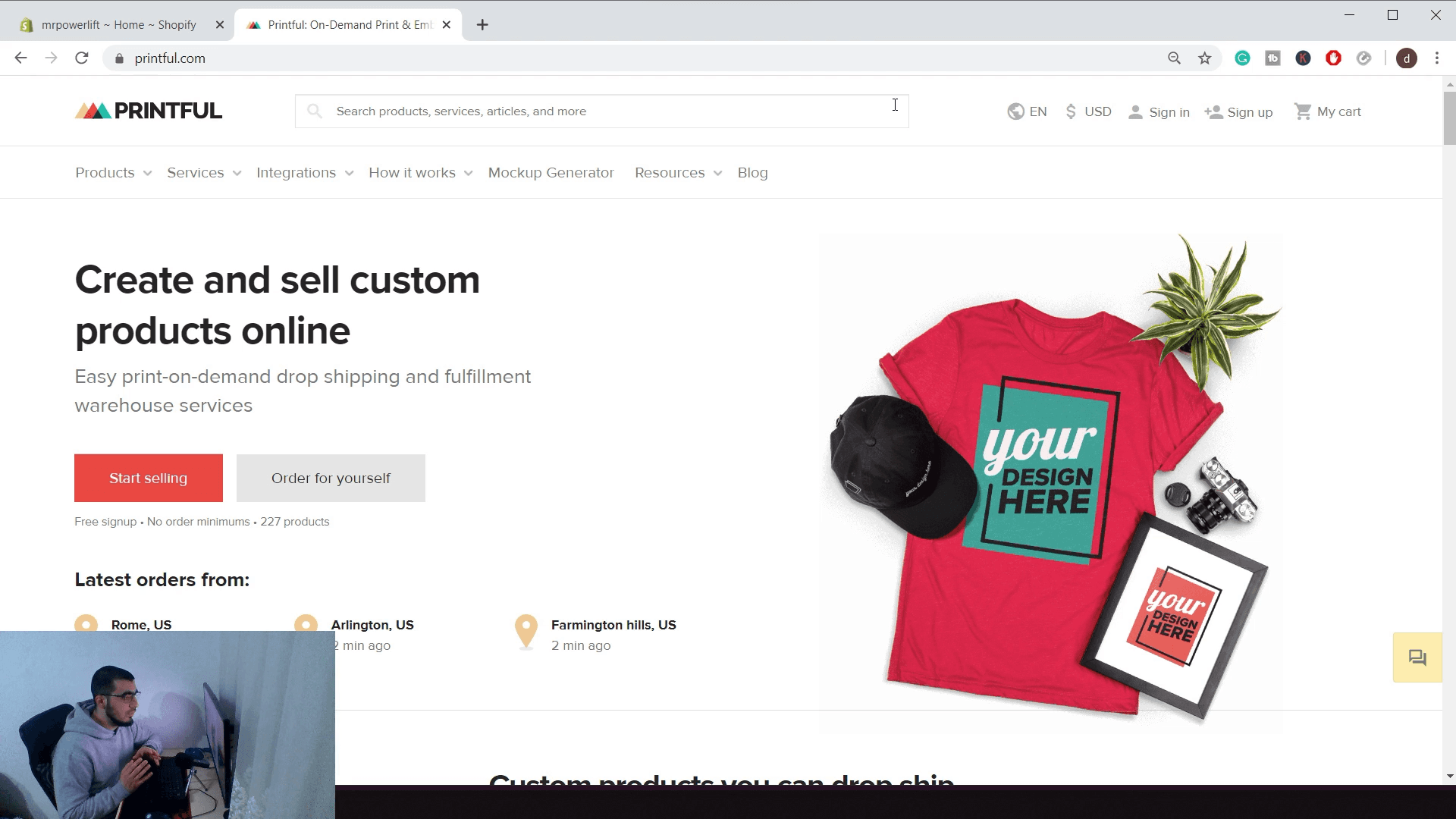 Screen Shot image 1 Start Shopify Print On Demand Business Alpha Academy كود