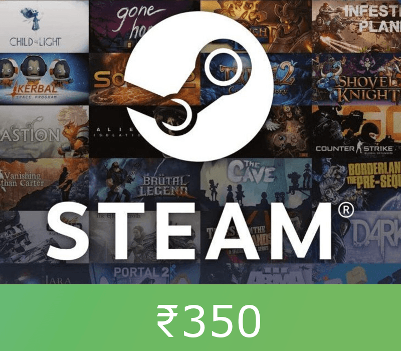 Steam Gift Card ₹350 INR Global Activation Code
