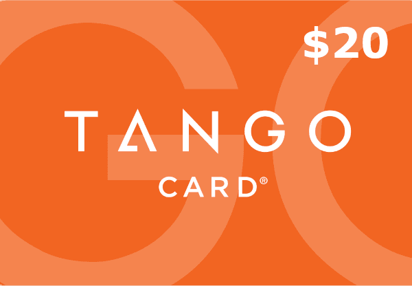 Tango $20 هدية بطاقة