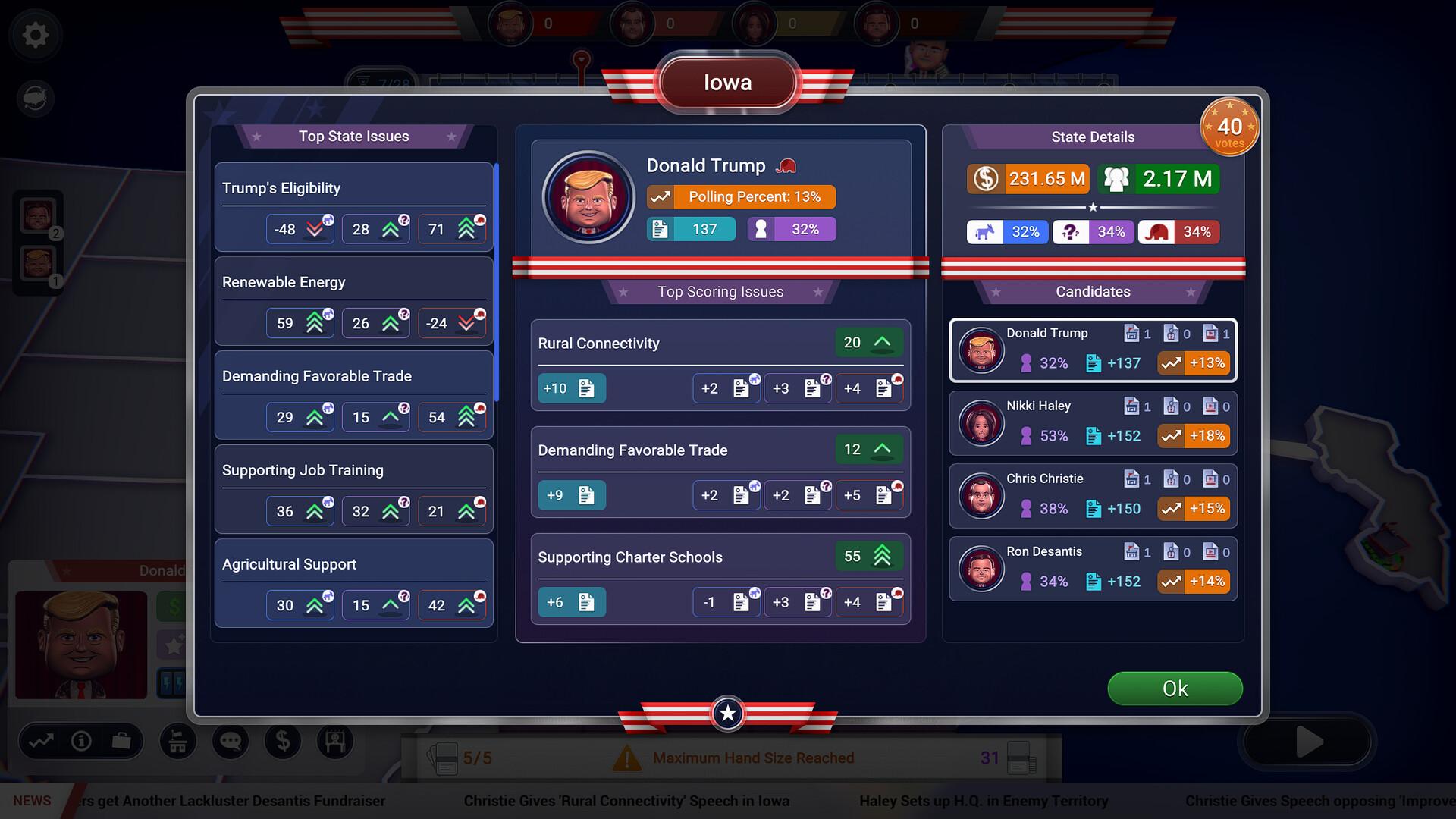 Screen Shot image 4 The Political Machine 2024 بي سي ستيم كود رقمي