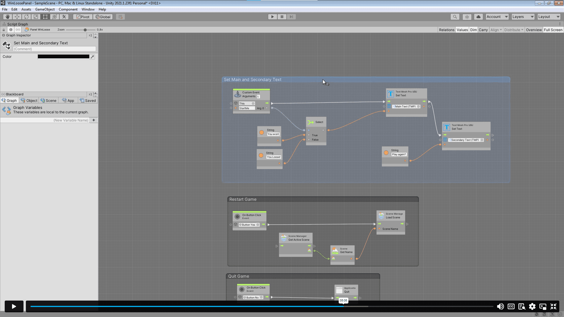 Screen Shot image 1 Visual Scripting In Unity Masterclass Alpha Academy كود