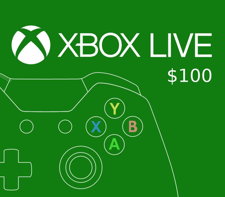 إكس بوكس Live USD 100 Prepaid بطاقة امريكي