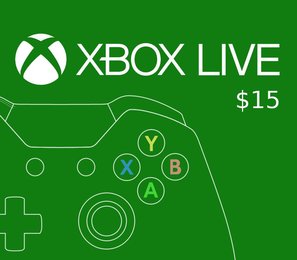 إكس بوكس Live $15 Prepaid بطاقة كندا