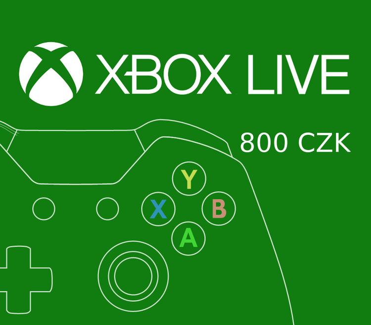 XBOX Live CZK 800 Prepaid Card CZ