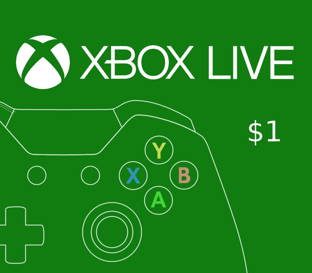 إكس بوكس Live $1 Prepaid بطاقة امريكي