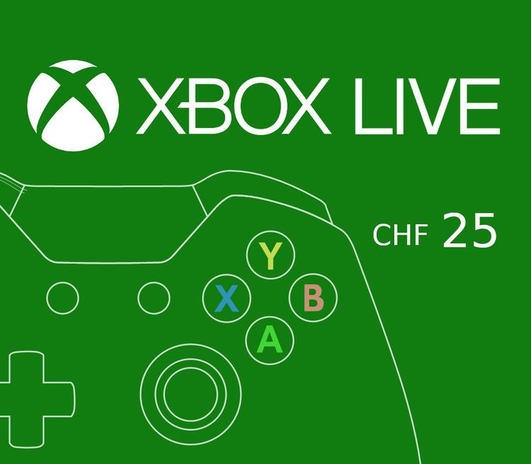 XBOX Live 25 CHF Prepaid Card CH