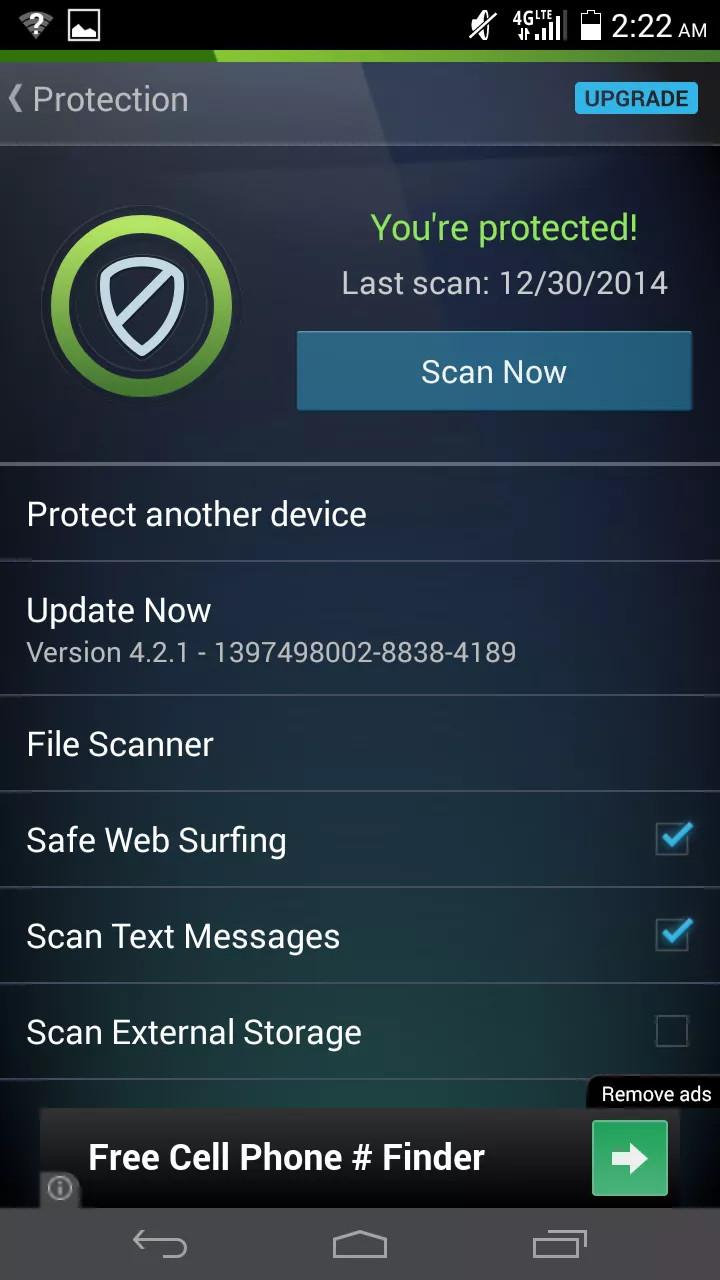 Screen Shot image 3 AVG Protection Pro For Android (3 سنوات / 1 جهاز)