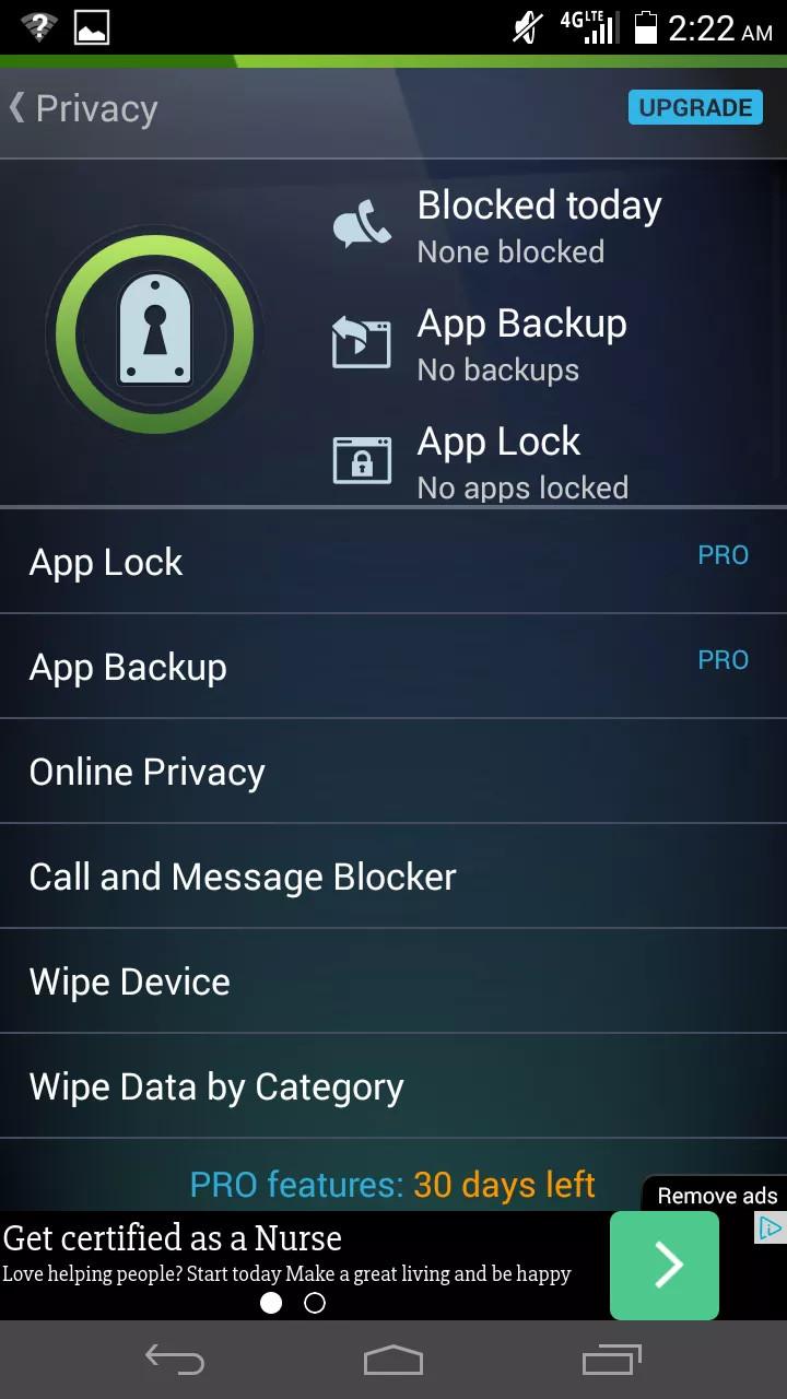 Screen Shot image 1 AVG Protection Pro For Android (3 سنوات / 1 جهاز)