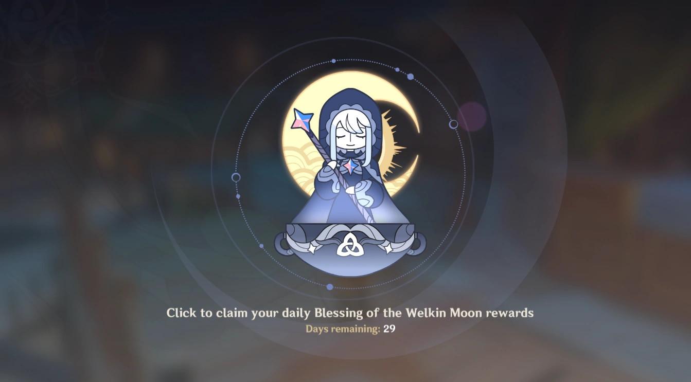 Genshin Impact Blessing Of The Welkin Moon 30-ايام اشتراك Redeemcodeonline.Com Voucher