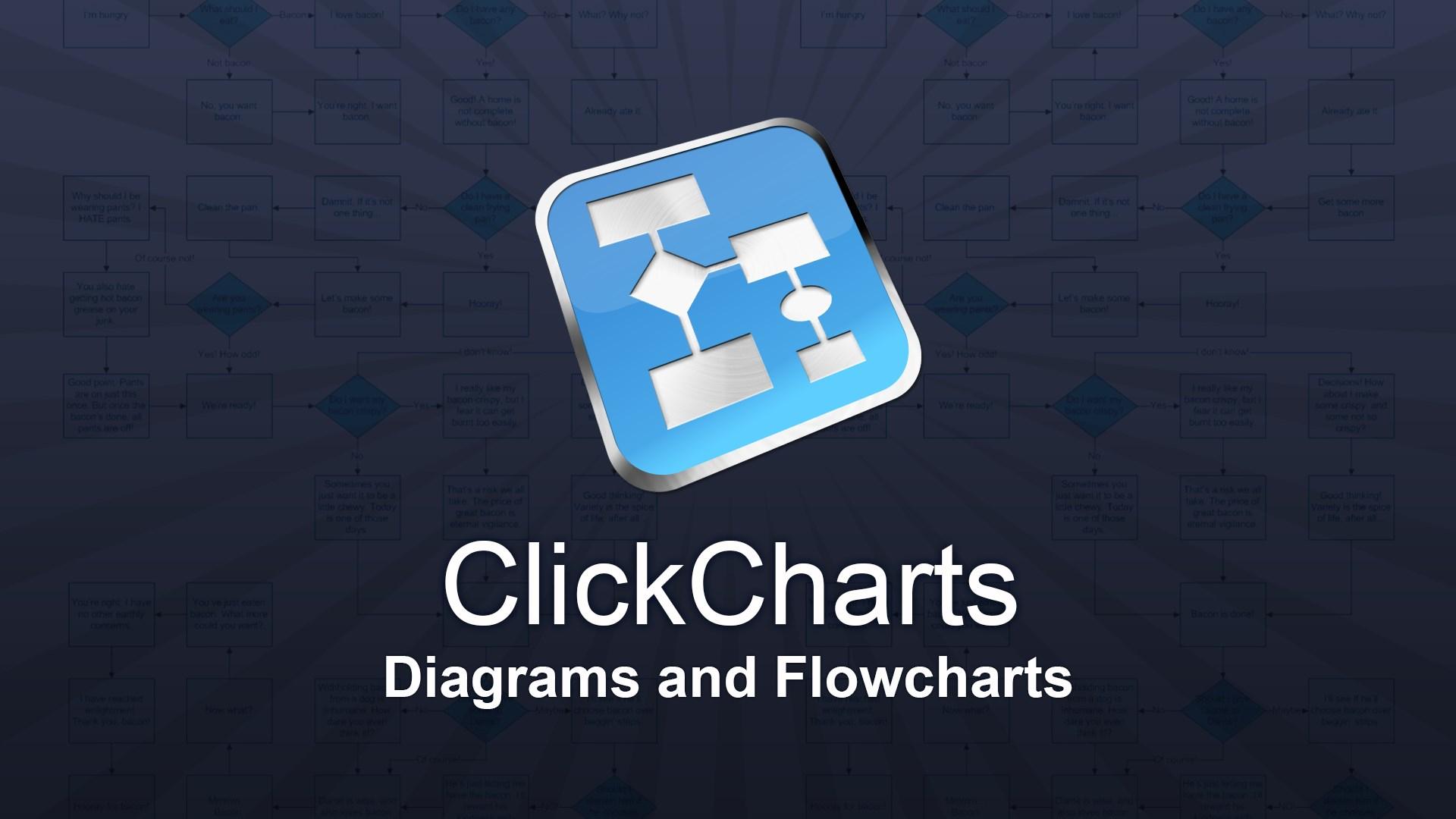 Screen Shot image 0 NCH: ClickCharts Diagram And Flowchart مفتاح (مدى الحياة / 1 بي سي)