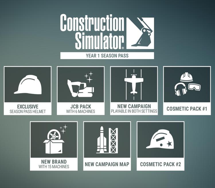 Construction Simulator - Year 1 Season Pass DLC EU PC Steam CD Key