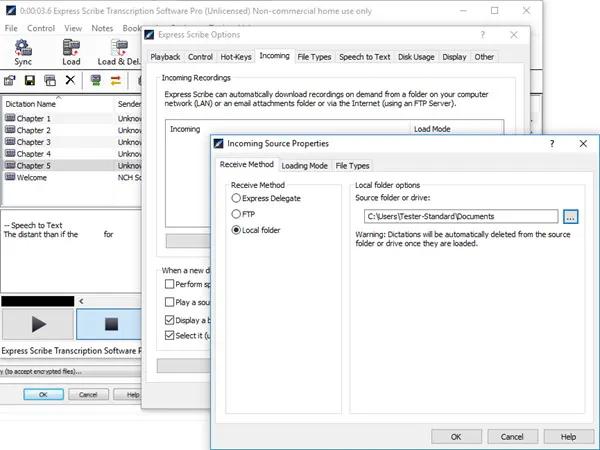 Screen Shot image 1 NCH: Express Scribe Transcription مفتاح (مدى الحياة / 1 بي سي)