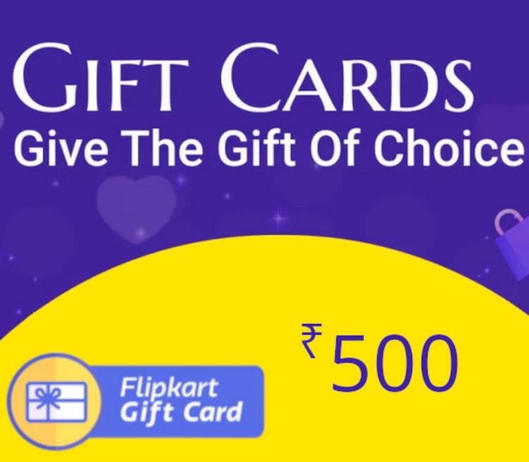 Flipkart INR 500 Gift Card IN