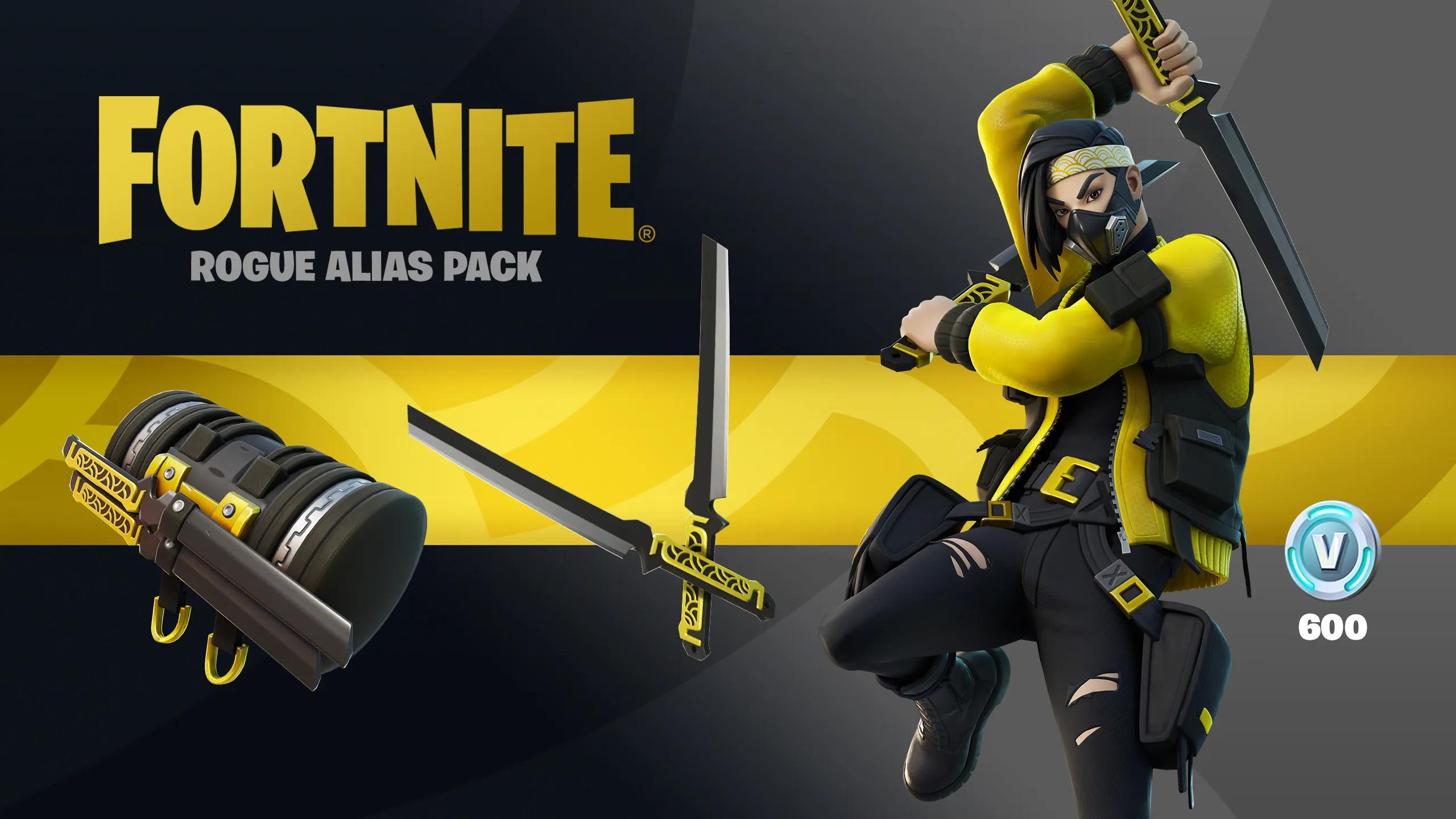 Screen Shot image 0 Fortnite - Rogue Alias Pack TR اكسبوكس 1 / إكس بوكس سيريس X|S كود رقمي