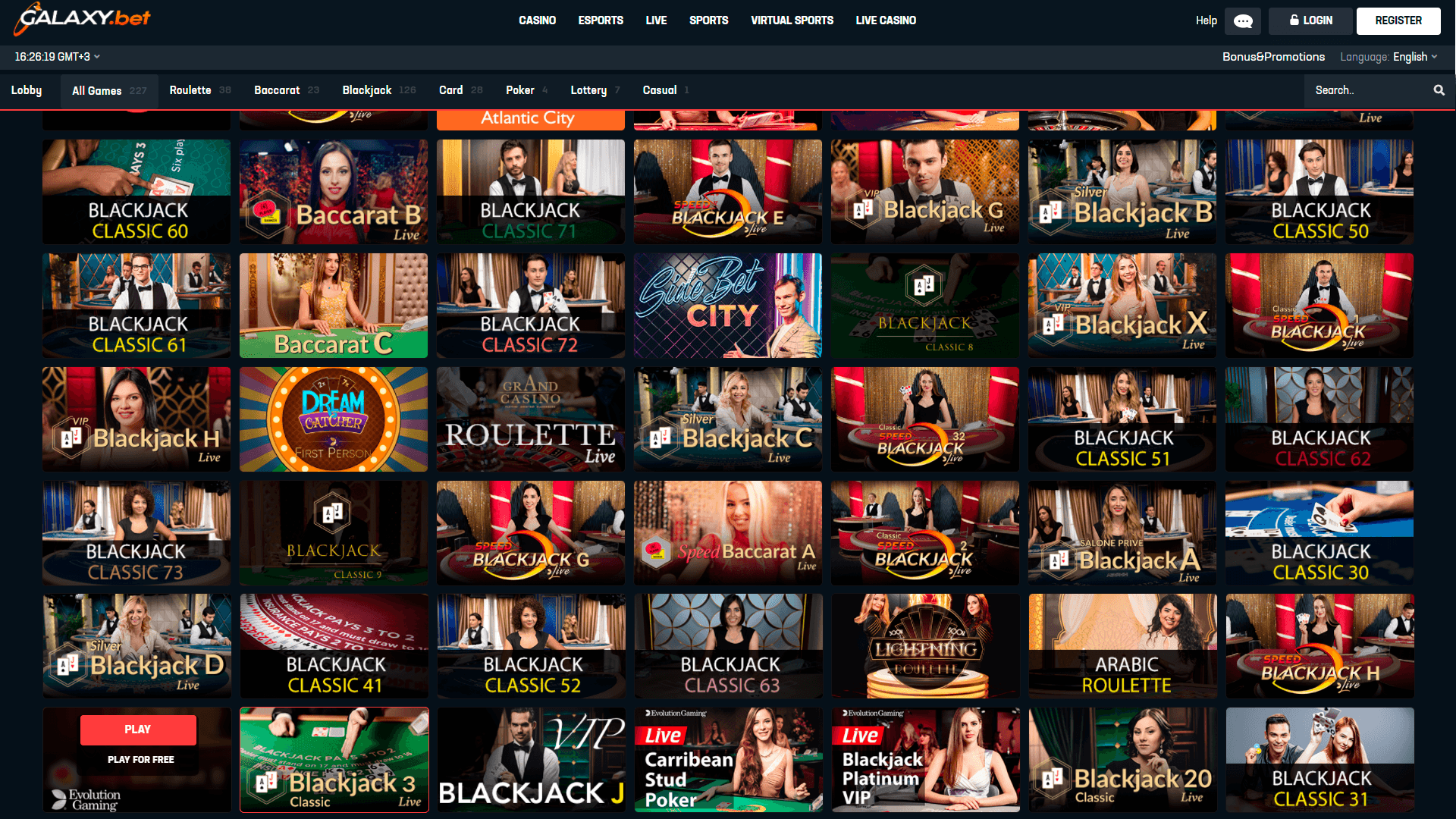 Screen Shot image 6 Galaxy.Bet €20 Voucher