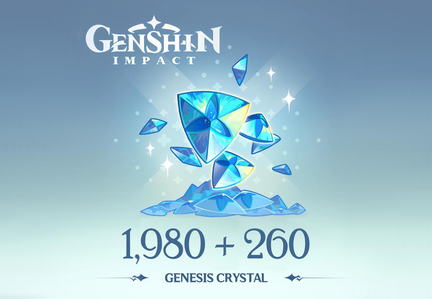 Genshin Impact - 1,980 + 260 Genesis Crystals Reidos Voucher