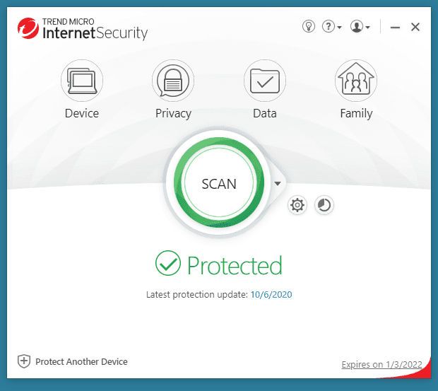 Screen Shot image 0 Trend Micro Internet Security مفتاح (1 سنه / 3 اجهزة كمبيوتر مكتبي)