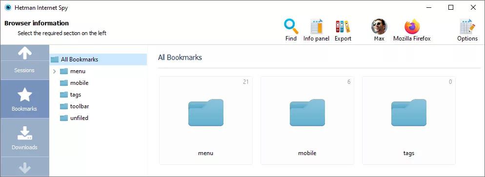 Screen Shot image 1 Hetman Internet Spy كود رقمي (مدى الحياة / 1 بي سي)