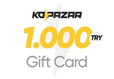 Kopazar 1000 TRY هدية بطاقة