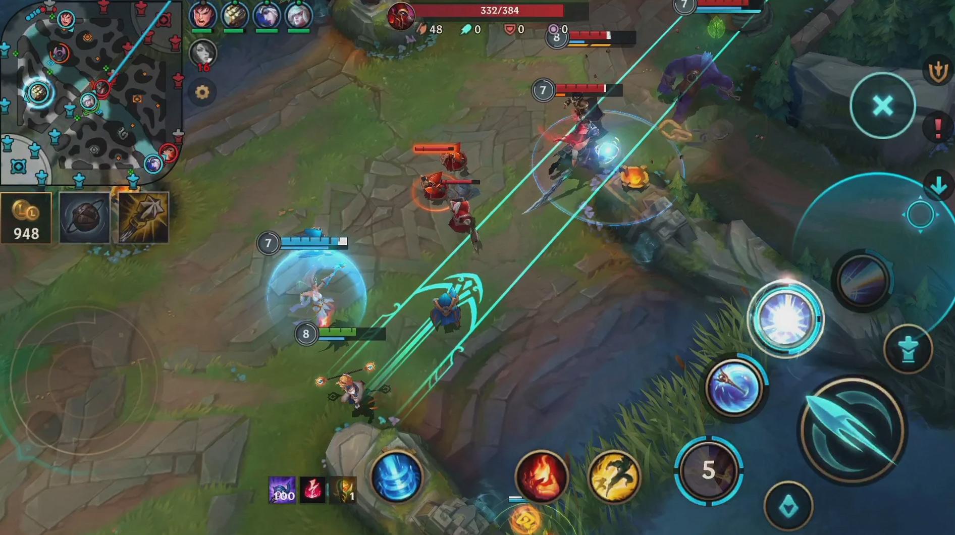 Screen Shot image 0 League Of Legends Wild Rift Level 10+ ASIA Region Ranked Ready Game حساب