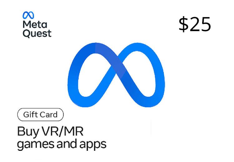 ميتا كويست USD 25 هدية بطاقة امريكي