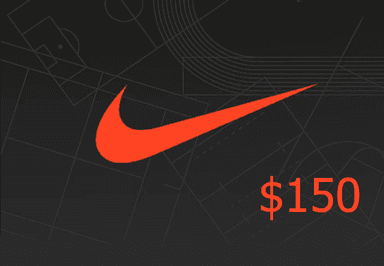 Nike $150 هدية بطاقة امريكي