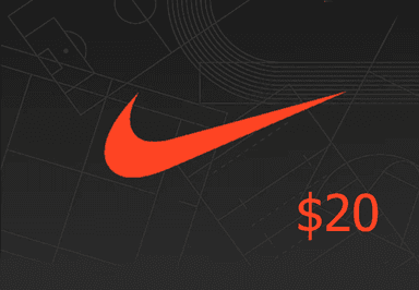 Nike $20 هدية بطاقة امريكي