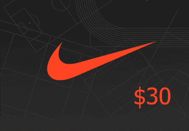 Nike $30 هدية بطاقة امريكي