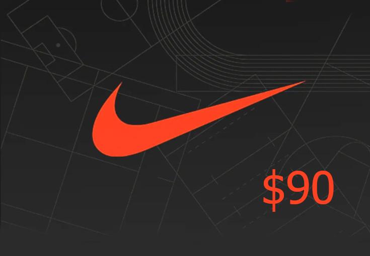 Nike $90 هدية بطاقة امريكي