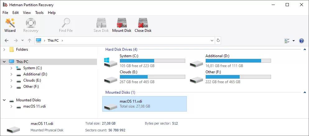 Screen Shot image 3 Hetman Partition Recovery كود رقمي (مدى الحياة / 1 بي سي)
