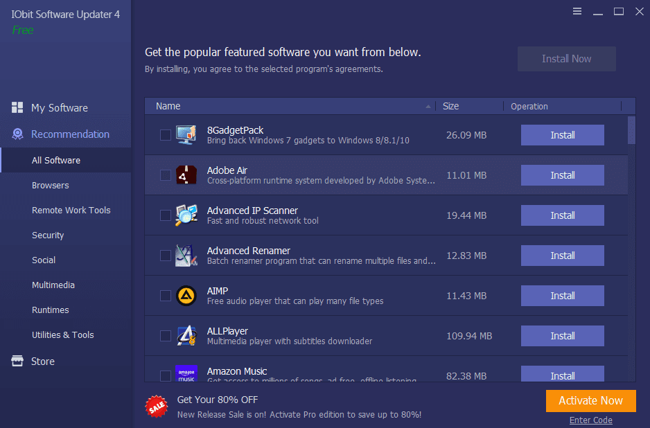 Screen Shot image 2 IObit Software Updater 4 Pro مفتاح (1 سنه / 3 اجهزة كمبيوتر مكتبي)