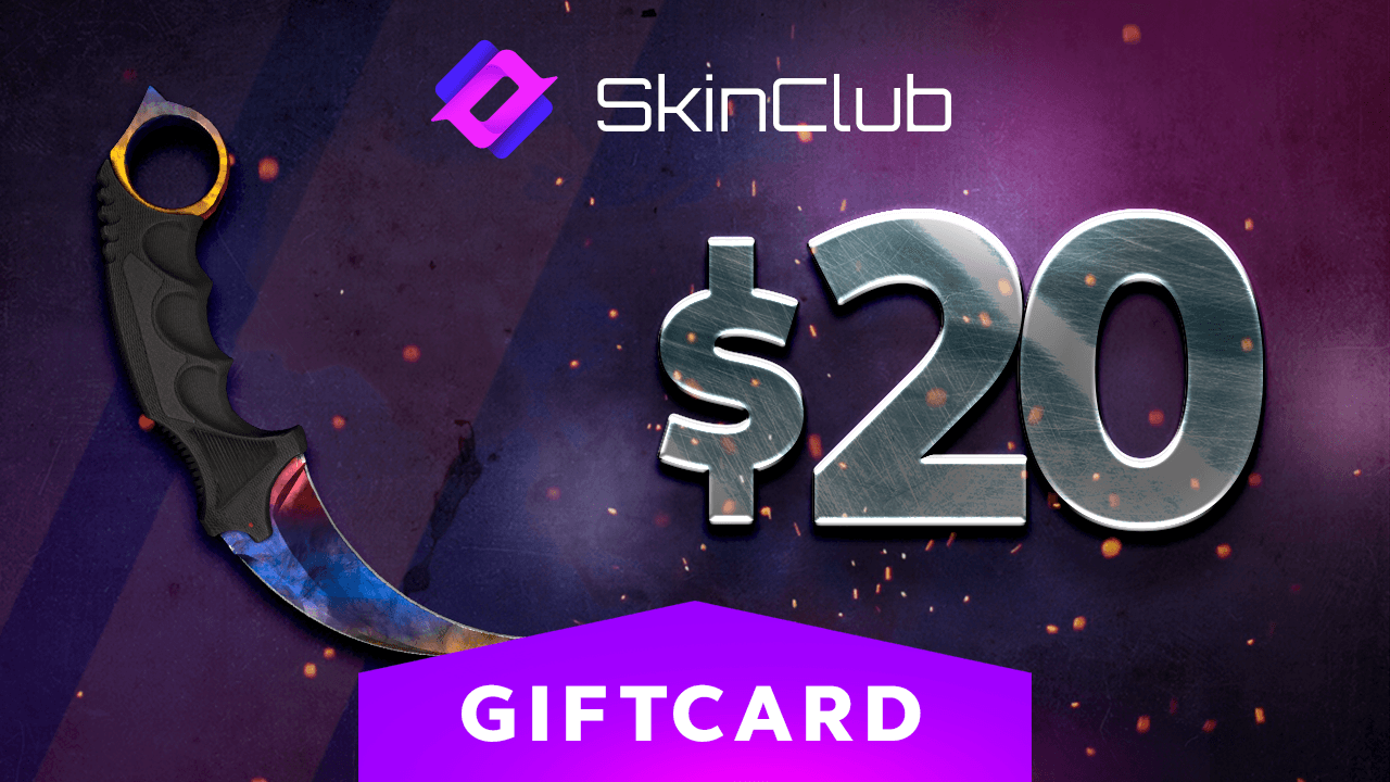Screen Shot image 0 Skin.Club $20 هدية بطاقة