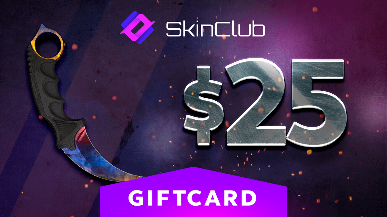 Screen Shot image 0 Skin.Club $25 هدية بطاقة