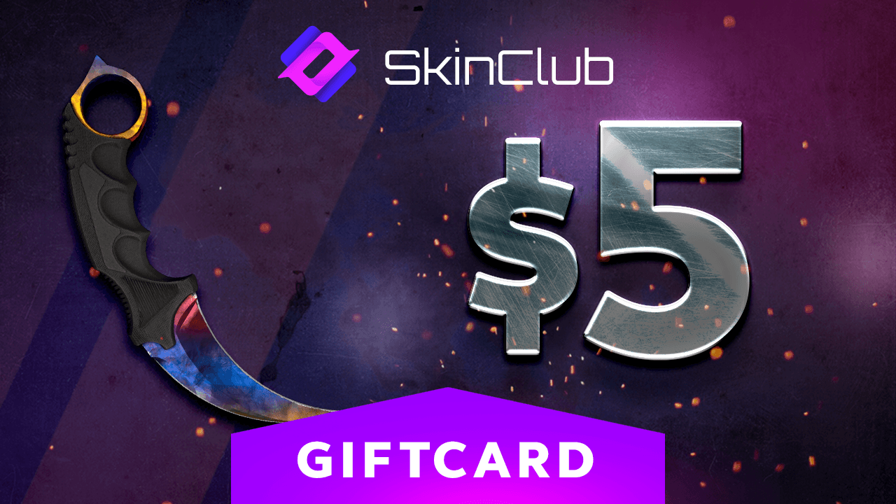 Screen Shot image 0 Skin.Club $5 هدية بطاقة