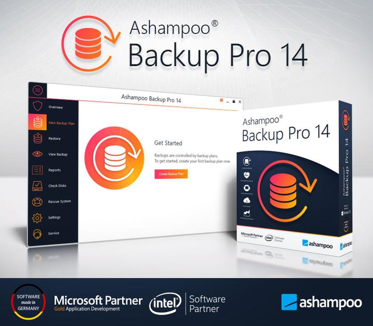 Ashampoo BackUp Pro 14 Activation مفتاح (2 اجهزة كمبيوتر مكتبي)